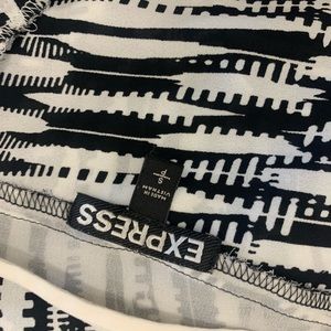 Express Black & White Top